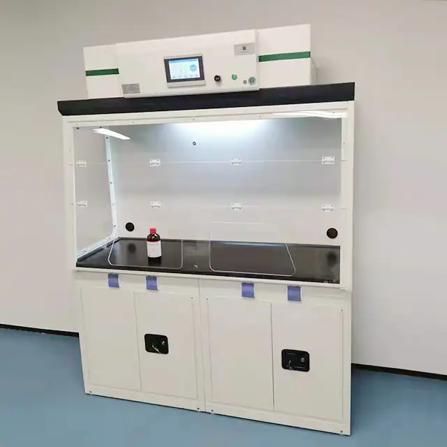 How do I maintain and replace the filters in a ductless fume hood?